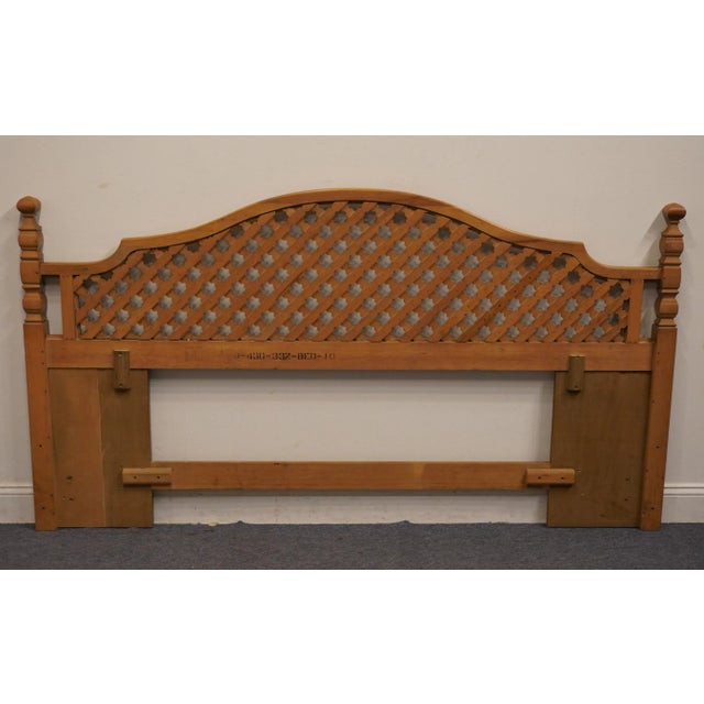 Thomasville Monterey Collection Spanish Mediterranean King Size Lattice Headboard 430-332 For Sale In Kansas City - Image 6 of 8
