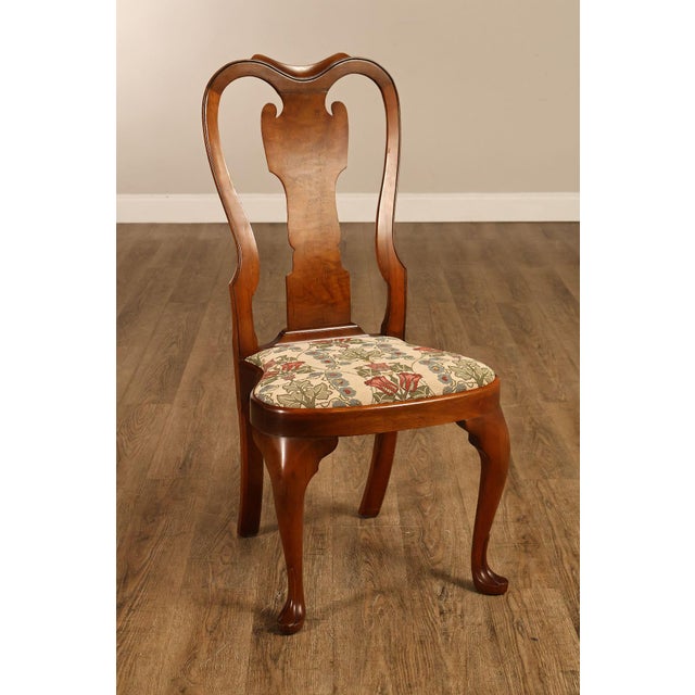 Saybolt Cleland Inc. Saybolt Cleland Queen Anne Style Walnut Side Chairs, Pair For Sale - Image 4 of 18