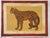 Contemporary Leopard Cheetah Expressionist Minimalist Gold Raw Umber Brick Red Sienna Original Painting Cleo Plowden For Sale - Image 3 of 5