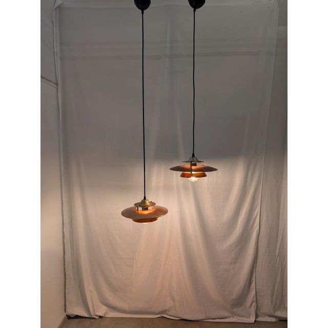 Copper Pendant Lamps, 1970s, Set of 2 For Sale - Image 9 of 11