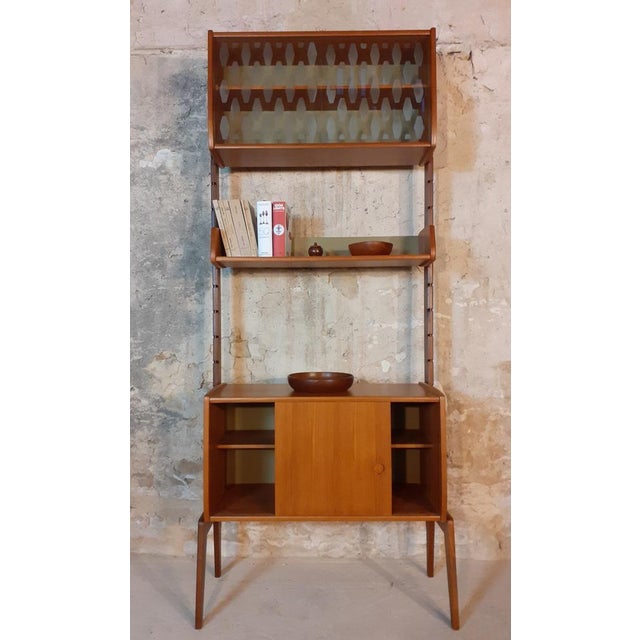 Wood Mid-Century Modern Norwegian Freestanding Ergo Unit in Teak by John Texmon for Blindheim, 1961 For Sale - Image 7 of 17