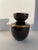 Mid-Century Modern Black Bulb Vase For Sale - Image 3 of 6