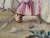 Tan 19th-Century French Wool & Silk Tapestry For Sale - Image 8 of 11