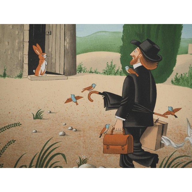 Modern Raymond Peynet, The Mill, Original Lithograph For Sale - Image 3 of 5