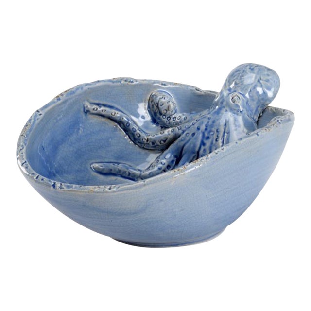 Wildwood Octopus Garden Bowl - Blue For Sale