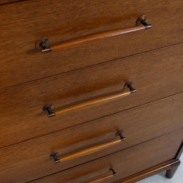 Walnut MCM Heritage Henredon Tall Dresser Chairish