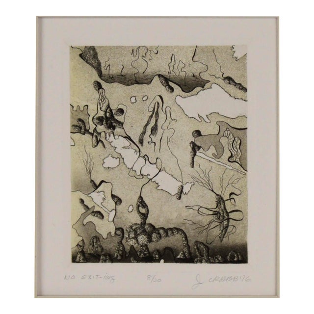 "No Exit-Ing" - 1976 Lithograph by Jim Crabb For Sale