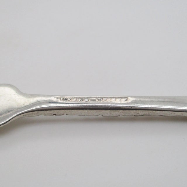 Early 20th Century Sterling Silver Butter Pick With Twisted Point For Sale - Image 4 of 5
