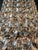 Brass Antique French Empire Crystal Basket Chandelier Brass and Cut Crystal Closed For Sale - Image 8 of 9