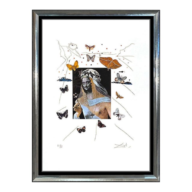 1970s Surrealist Portrait of Dali, Salvador Dalí For Sale