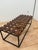 Contemporary Modular Walnut & Steel Coffee Table For Sale In Los Angeles - Image 6 of 9