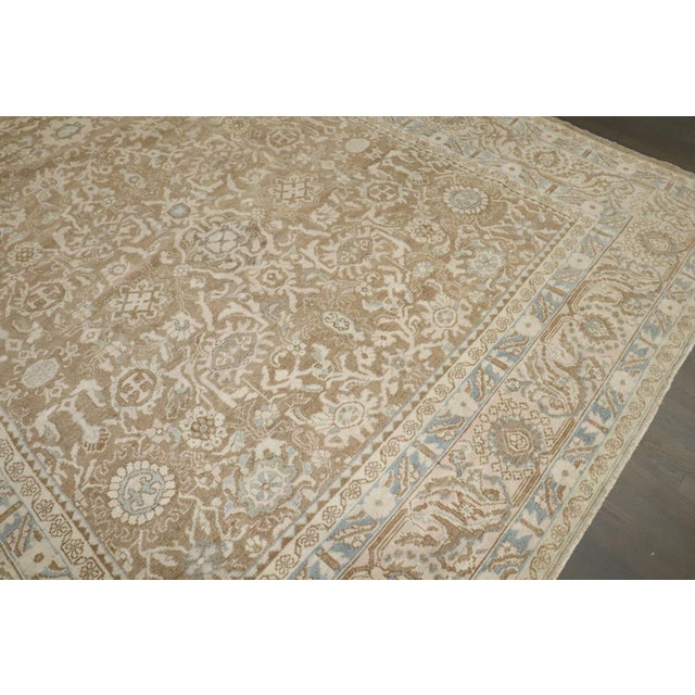 Early 20th Century Brown Antique Persian Malayer Rug rug no.j4163 For Sale - Image 5 of 11