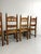 1960s Rustic Oak Razor High Back Dining Chairs, 1960s, Set of 6 For Sale - Image 5 of 18