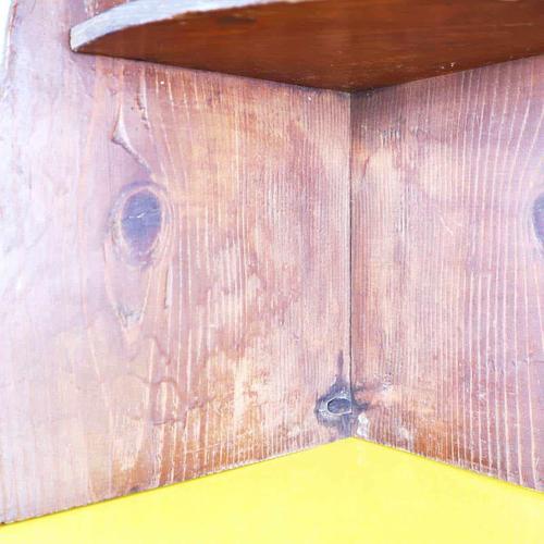 Vintage Wood Corner Shelf For Sale - Image 4 of 9