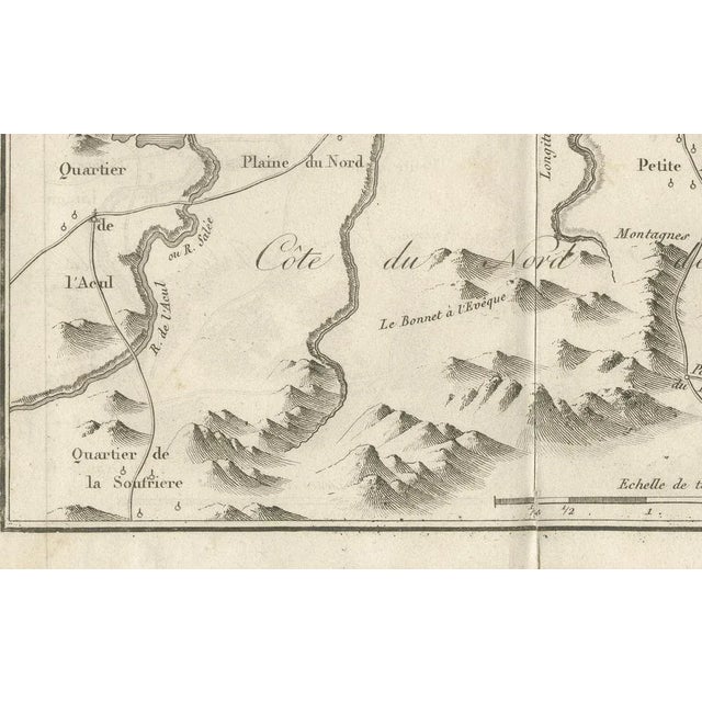 Antique Map of the Environs of Cap-Français, Saint-Domingue, c.1760 For Sale - Image 6 of 10