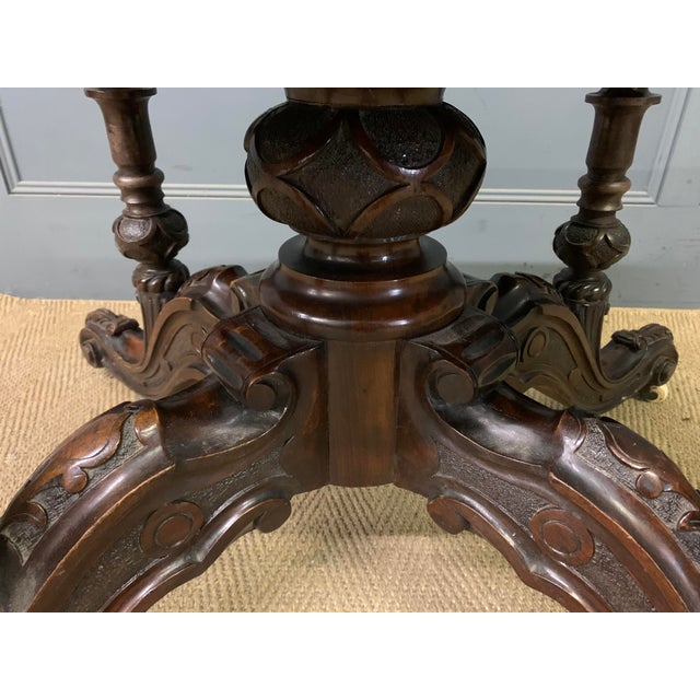 Late 19th Century Large Victorian Burr Walnut Coffee Table, 1875 For Sale - Image 5 of 11