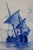 Blue Antique Dutch Delft Cobalt Blue Nautical Maritime Rowboat Sailboats Ship Tile 6" For Sale - Image 8 of 11