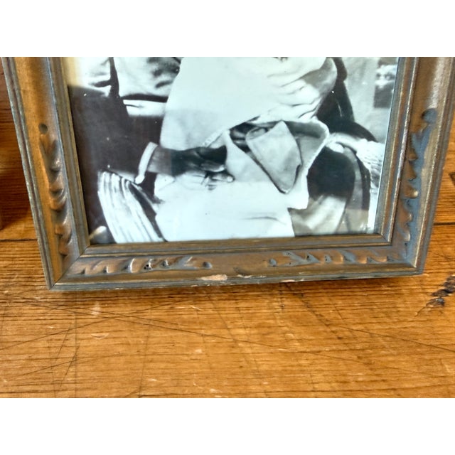 Pair of Antique Wood & Gilt Gold Picture Frames, 5.75" X 7.75" For Sale - Image 11 of 11