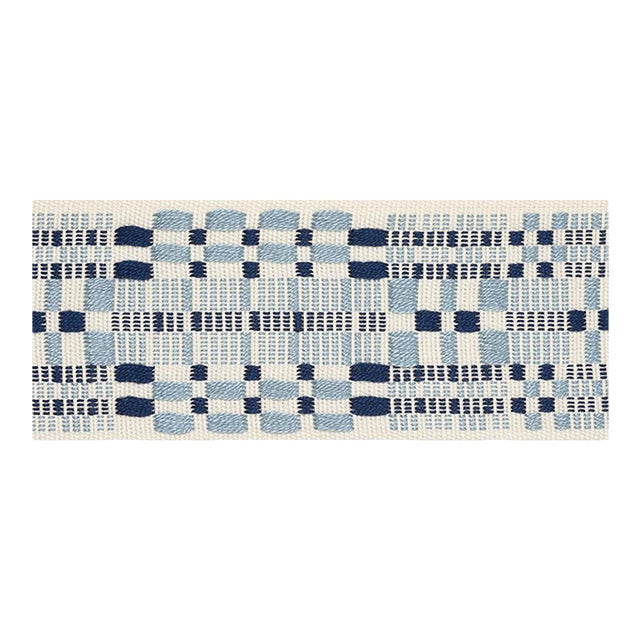 Sample - Schumacher Brimfield Tape in Blues For Sale