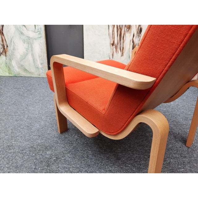 Orange Vintage Lounge Chair by Rud Thygesen & Johnny Sørensen for Magnus Olesen, 1970s For Sale - Image 8 of 11
