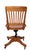 Antique Oak Swivel Tilt Desk Chair by Sikes C. 1920/40's For Sale - Image 9 of 16