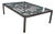 Vintage Wrought Iron and Glass Rectangular Coffee Table For Sale