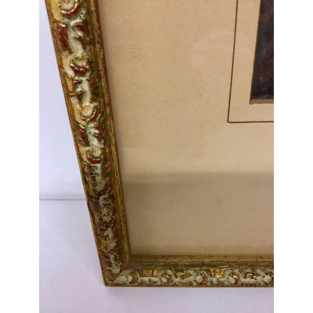 1900 - 1909 Antique Print of Woman Sitting, Framed For Sale - Image 5 of 11