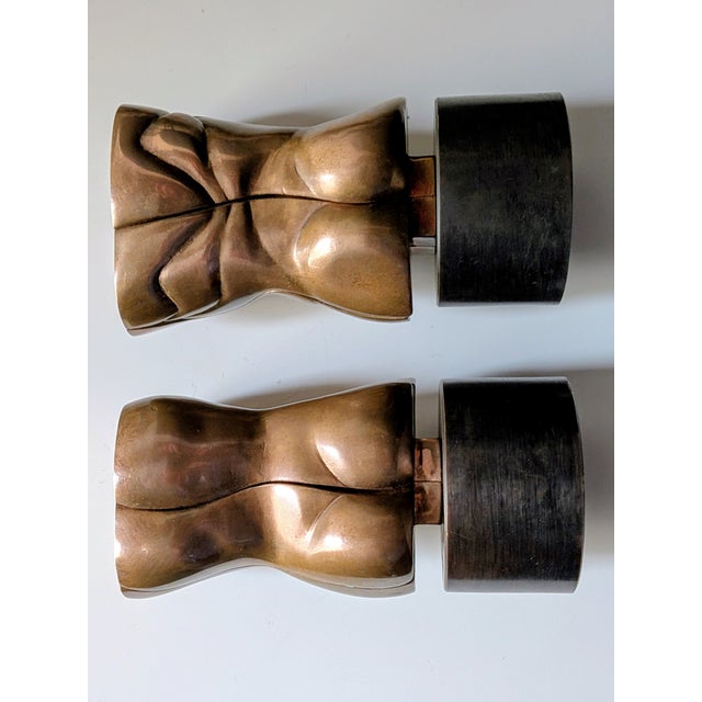 Miguel Berrocal, Torsos, Bronze Sculptures, 1987, Set of 2 For Sale - Image 6 of 17