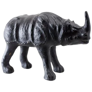 Large Leather Clad Rhino Sculpture or Footstool
