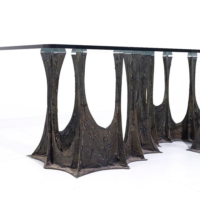 Directional Paul Evans for Directional Pe-102 Mid Century Stalagmite Bronze Dining Table For Sale - Image 4 of 8