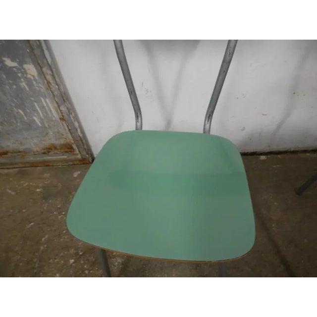 Set of Green Formica Chairs, 1960s For Sale - Image 9 of 12