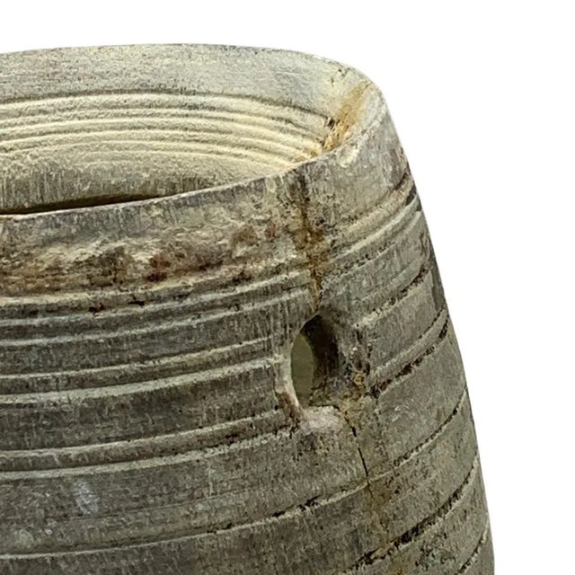 Vintage Indian Wood Vessel For Sale - Image 4 of 5