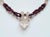 18th Century Artifact Mogul Estate Rock Crystal Ram Head Amulet and Garnet Beads Necklace For Sale - Image 4 of 10