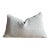 Otis Belgian Linen Lumbar in Greige 15 X 25 With Down Insert For Sale