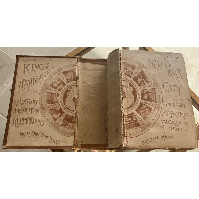 Paper Circa 1893 "King's Handbook of New York City With Over 1,000 Illustrations” Hardback Book by Moses King, Second Edition For Sale - Image 7 of 12