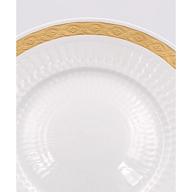 Traditional Royal Copenhagen Dessert or Salad Plates, Denmark, Circa 1900, Set of 8 For Sale - Image 3 of 6