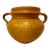 Vk Studio Keramik 1960s Mustard Yellow Orange Handled Velus Vase Jar Germany MCM For Sale