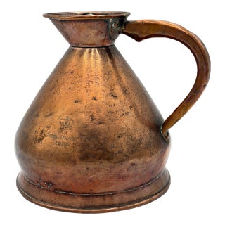 Antique 1898 British Government "Gold Coast" Victorian Copper Haystack Ale Jug For Sale
