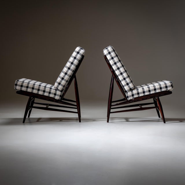 Set of Mid-Century Lounge Chairs, Italy, 1950s For Sale - Image 3 of 9