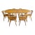 Conant Ball Round Dining Table With 6 Chairs 2 Leaves For Sale