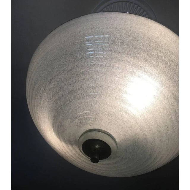 Italian Pulegoso Glass Pendant from Barovier & Toso, 1940s For Sale - Image 6 of 17