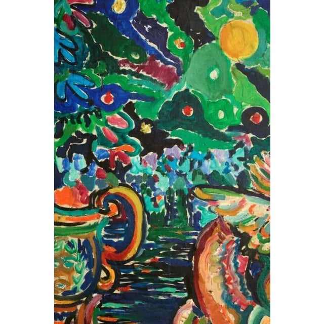 Roland David Original Oil Painting on Canvas 1965 For Sale In Chicago - Image 6 of 9