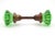 Traditional Pair of Vintage Fluted Green Glass Door Knobs For Sale - Image 3 of 5