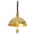 Black Petite Brass Dome Pendant Light by Florian Schulz, Germany For Sale - Image 8 of 8