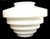 1930s Stepped Art Deco Skyscraper Ceiling Mounted Globe With Fixture 2 Available For Sale - Image 4 of 5