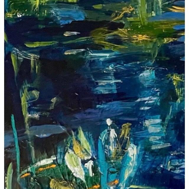 Original Abstract Botanical Painting ‘’Where the Water Dreams’’ For Sale - Image 4 of 5