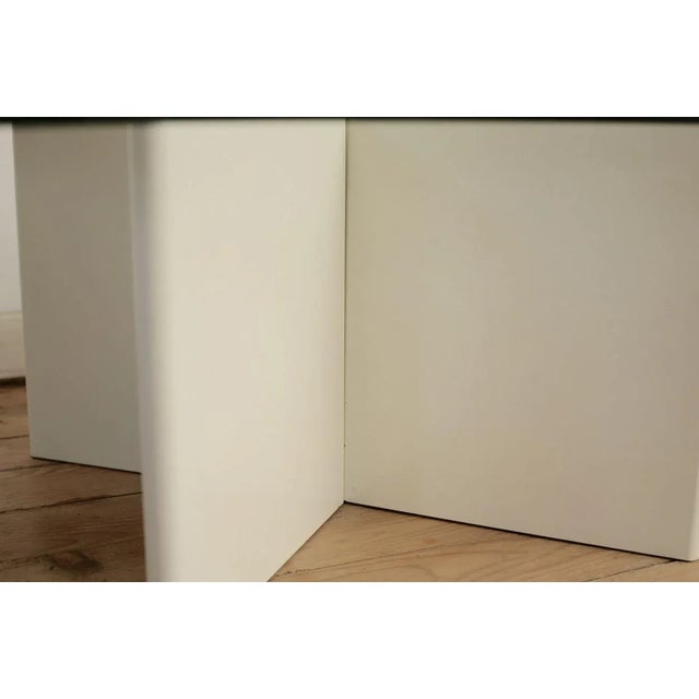 French Lacquered Wood & Glass Coffee Table, 1980s For Sale - Image 11 of 18