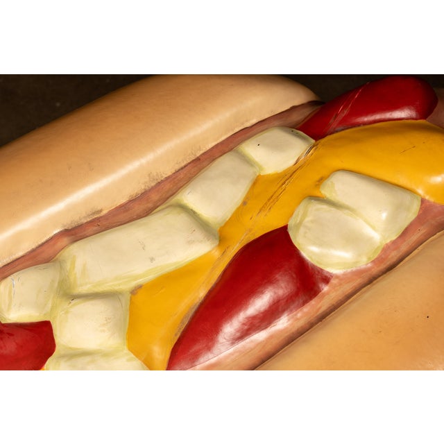 Brown Vintage Milwaukee County Stadium Giant Hot Dog Concession Display For Sale - Image 8 of 10
