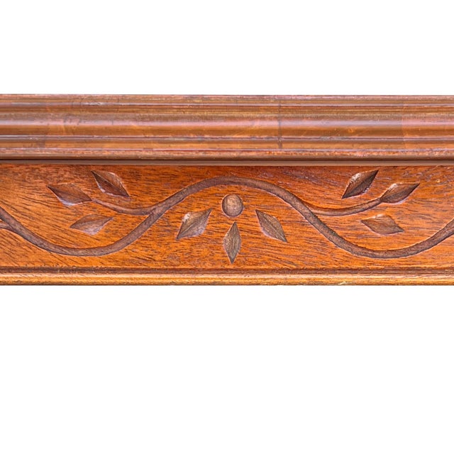 Wood Vintage Hollywood Regency Carved Swan Side Table With Shelf For Sale - Image 7 of 13