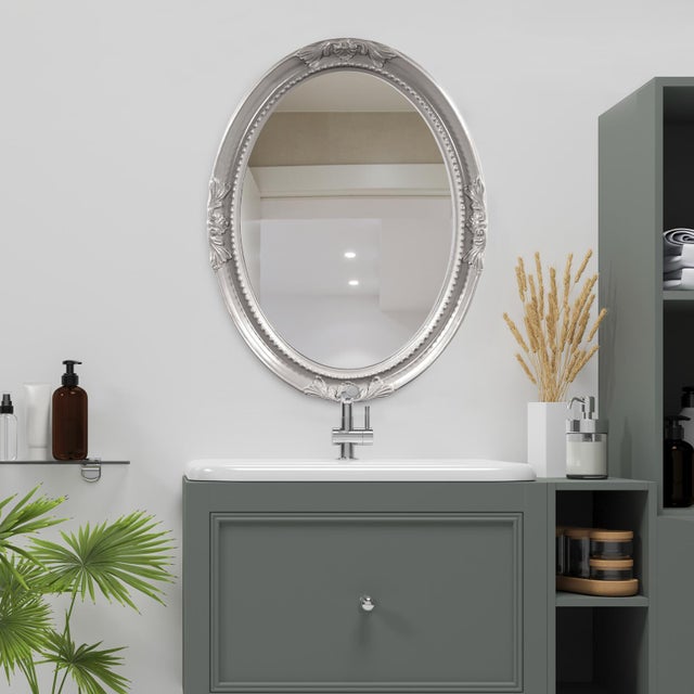 Queen Ann Mirror - Glossy Nickel For Sale In Chicago - Image 6 of 8